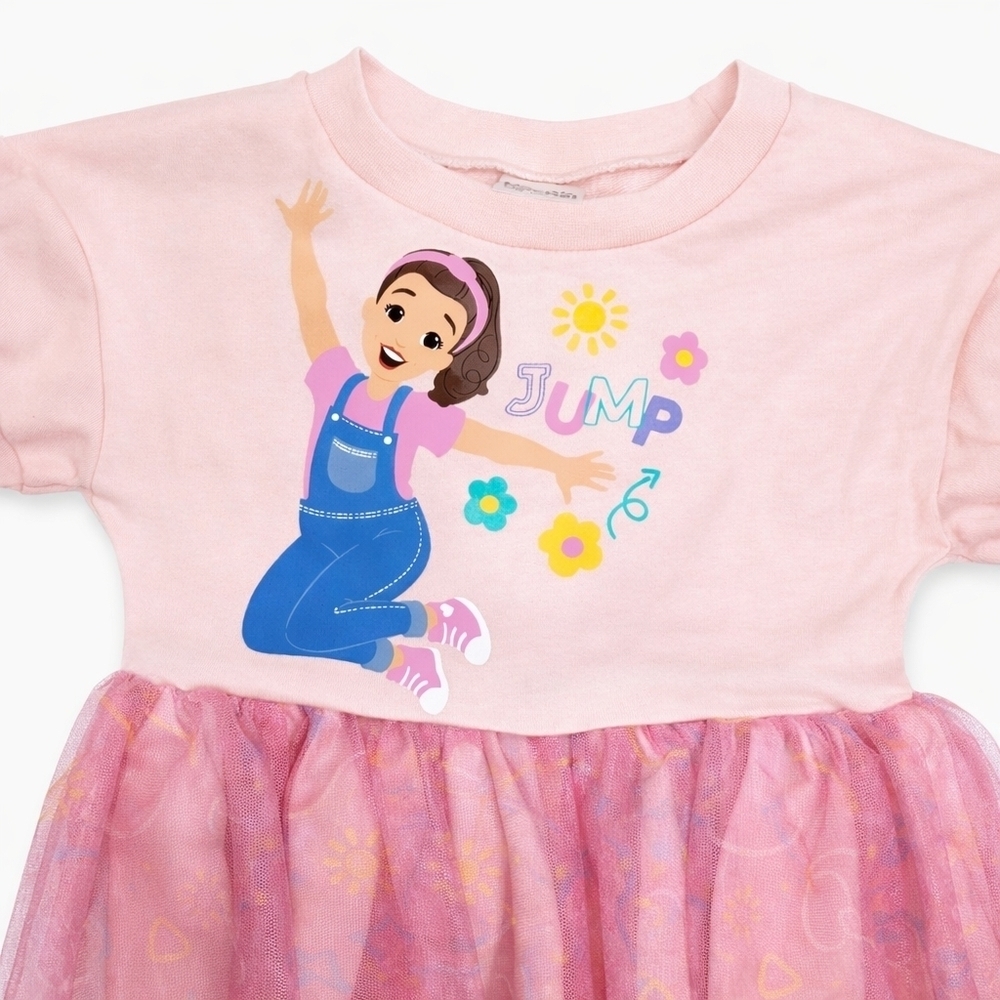Ms. Rachel Pink Toddler Dress 3T | Tulle Skirt | NWT - Picture 3 of 4